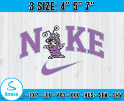 monster inc embroidery, disney nike embroidery, embroidery machine design