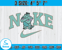 nike sulley embroidery, nike disney embroidery, embroidery desing file