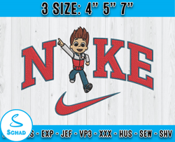 nike ryder embroidery, paw patrol characters, cartoon characters embroidery