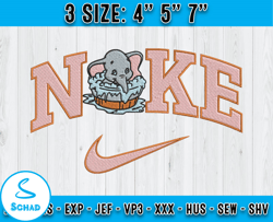 nike x dumbo embroidery, disney character embroidery, machine embroidery patterns