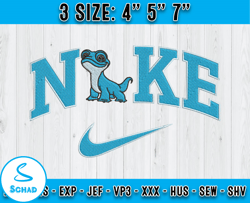 nike x fire salamander embroidery, frozen embroidery, character cartoon embroidery