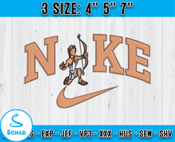 nike x hercules embroidery, cartoon embroidery, nike disney embroidery