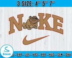 nike bulldog embroidery, lady and the tramp cartoon inspired embroidery, embroidery machine