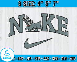 nike jock embroidery, lady and the tramp embroidery, cartoon characters embroidery