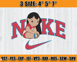 lilo cute embroidery, stitch nike embroidery machine, cartoon embroidery design file