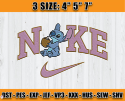 stitch coconut embroidery, stitch nike embroidery machine, cartoon embroidery design file