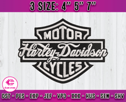 harley logo embroidery, embroidery design file, machine embroidery applique design