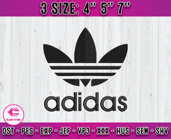 adidas logo embroidery, logo fashion emboridery, embroidery file