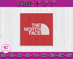 The North Face logo, The North Face embroidery, logo fashion embroidery