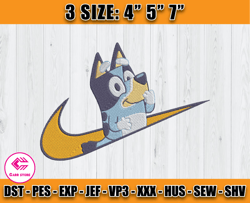 nike bluey embroidery, disney nike embroidery, embroidery pattern