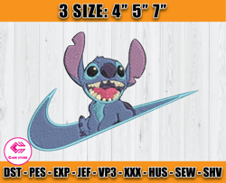 nike stitch embroidery, disney embroidery, lilo and stitch embroidery