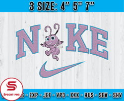 nike x dot embroidery, a bug's life embroidery, instant download