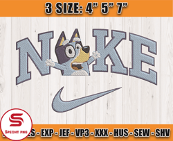 nike x bluey embroidery, bluey character embroidery, embroidery pattern