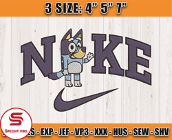 nike x bluey embroidery, nike cartoon embroidery, embroidery file