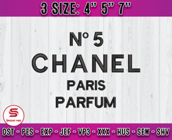 chanel paris parfum embroidery, chanel embroidery, logo fashion embroidery