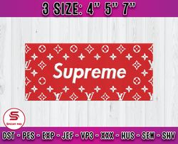 supreme embroidery, logo fashion emboridery, embroidery file