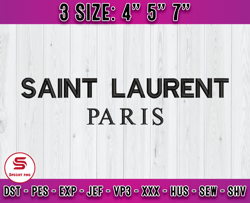 saint laurent paris embroidery, ysl embroidery, logo fashion emboridery