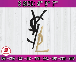 ysl embroidery, logo fashion embroidery, embroidery machine