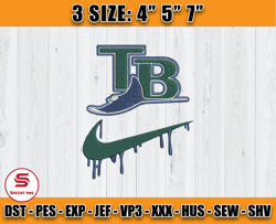 tampa bay rays embroidery, mlb nike embroidery, embroidery pattern