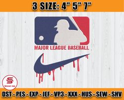 major league baseball embroidery, nike mlb embroidery, baseball embroidery