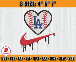 dodgers embroidery, nike mlb embroidery, embroidery machine file