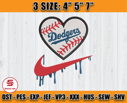 los angeles dodgers embroidery, mlb nike embroidery, machine embroidery pattern