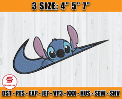 stitch embroidery, nike disney embroidery, applique embroidery designs