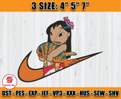 nike lilo embroidery, lilo and stitch embroidery, embroidery machine file