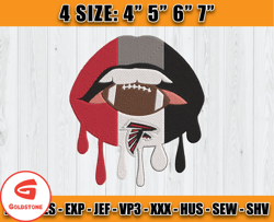 Atlanta Falcons Embroidery, NFL Falcons Embroidery, NFL Machine Embroidery Digital, 4 sizes Machine Emb Files-09-Goldsto