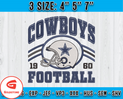 dallas cowboys football embroidery design, brand embroidery, nfl embroidery file, logo shirt 69