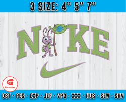 nike x dot embroidery, a bugs life characters embroidery, disney characters embroidery