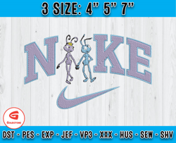 nike x atta and flik embroidery, nike x a bug's life embroidery, embroidery design file