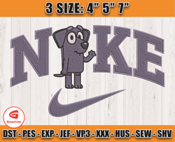 nike x jean luc embroidery, nike cartoon embroidery, bluey embroidery file