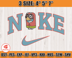 nike x bluey embroidery, nike cartoon embroidery, cartoonspired embroidery