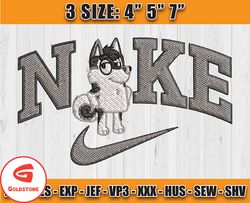 nike x bluey embroidery, nike cartoon embroidery, embroidery design file ma