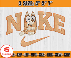 nike x bluey embroidery, nike cartoon embroidery, embroidery pattern