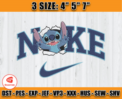 nike stitch funny embroidery design file, disney nike machine embroidery, anime embroidery