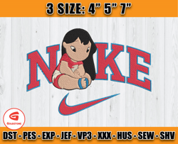 lilo cute embroidery, stitch nike embroidery machine, cartoon embroidery design file