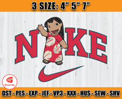 nike lilo embroidery, stitch nike embroidery machine, cartoon embroidery design file