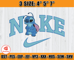 stitch disney embroidery design file, cartoon machine embroidery, stitch nike machine embroidery