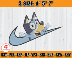 Nike Bluey Embroidery, Nike Embroidery, Embroidery Machine file