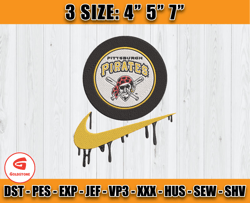 nike pittsburgh pirates embroidery, mlb embroidery, embroidery pattern