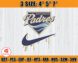 san diego padres embroidery, mlb baseball teams, embroidery file