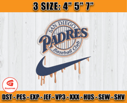 san diego padres embroidery, logo nike x mlb embroidery, embroidery machine file