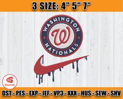 washington nationals embroidery, nike mlb embroidery, embroidery machine file z
