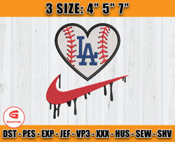 dodgers embroidery, nike mlb embroidery, embroidery machine file x