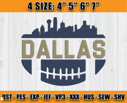 dallas skyline embroidery design, dallas embroidery, skyline embroidery, logo nfl embroidery d2 - clasquinsvg