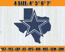 dallas cowboys home state embroidery, dallas embroidery,texas embroidery, sport embroidery d35 - clasquinsvg