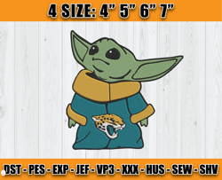 jacksonville jaguars baby yoda embroidery, baby yoda embroidery, jaguars embroidery design, sport embroidery, d7 - cl