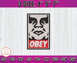 obey embroidery, logo fashion embroidery, embroidery machine